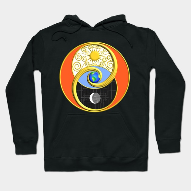 Fearless Love - Sun,Moon & Earth Hoodie by inspiration4awakening